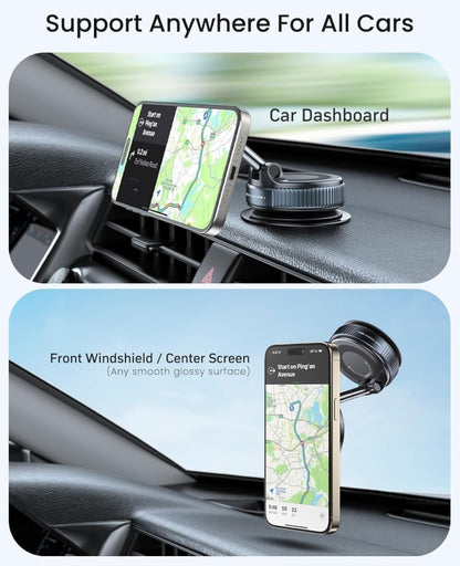 Support de téléphone Ultra magnétique Ventouse pour voiture amélioré renforcé à 360