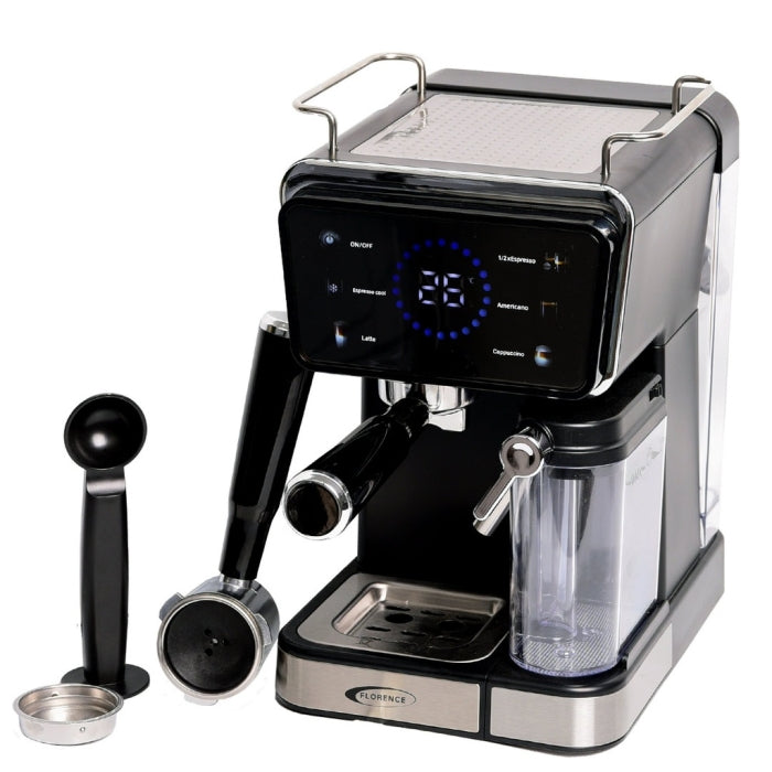 Machine à Café Expresso Florence 5 en 1 HK429 – 1350W, 20 Bars, Latte & Cappuccino