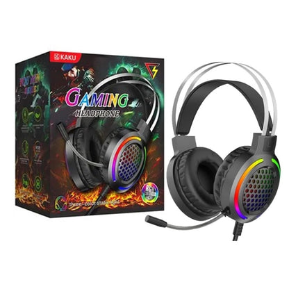Casque de Jeu Filaire Avec Lumière LED RVB & Microphone Antibruit