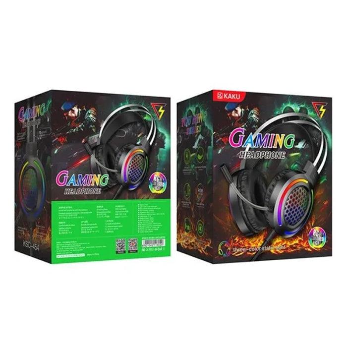 Casque de Jeu Filaire Avec Lumière LED RVB & Microphone Antibruit