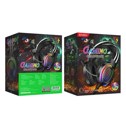 Casque de Jeu Filaire Avec Lumière LED RVB & Microphone Antibruit